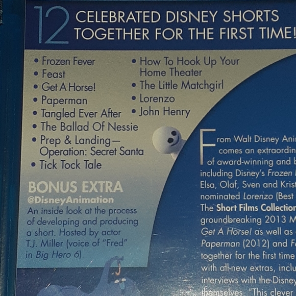 Walt Disney & Pixae Short Films Collection Blu Ray Movie Movies Bundle Lot - Picture 3 of 4